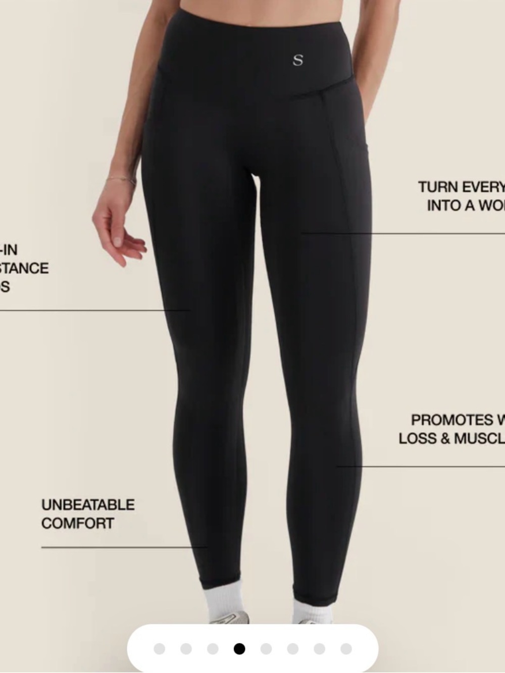 Skinnify women’s 10 leggings resistance band 8 band